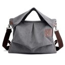 Large Women's Shoulder Bag Made of Polyester Top Handle Long Strap with Carabiners Brown Accents Dimensions 48 x 38 x 13 cm 4