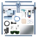 Laserový gravírovací stroj SCULPFUN S9 5,5W diodový laser ultrajemný bod 0,06 mm vysoce přesný řezací gravírovací stroj plocha 410x420 mm 3