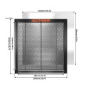 Laserový řezací stůl ACMER 500x500 mm Kovový voštinový panel s ochrannou deskou pro CO2 a diodový laserový gravírovací a řezací stroj 2