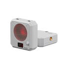Laserový terč Elektronické bodování se zvukovými efekty 90 x 90 x 29,3 mm Infračervený senzor Magnetické uchycení Bílý Suchý trénink střelby 1