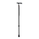 Laska spacerowa 73–95 cm Z LED światłem w rączce Teleskopowa w 10 pozycjach Nośność 100 kg Rączka 13 cm Dla wzrostu 140–185 cm 1