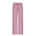 Lässige, gestreifte, lockere Damenhose mit Schnürung, bequeme Leinenhose mit elastischer Taille, atmungsaktive Hose für Frühling und Sommer 3