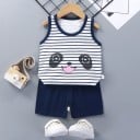 Lasten hihaton paita ja shortsit L1096 4