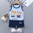 Lasten hihaton paita ja shortsit L1096 5