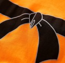 Lasten kesäinen puuvillahaalari anime-tyyliin Oranssi mustalla solmulla Lyhyet hihat Pyöreä pääntie Pehmeä ja mukava haalari 4