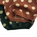 Lasten neulepusero pilkuilla Puuvilla Yksiväriset värit Vintage tyyli Lämmin syksy- ja talvinen neulepusero O-kaula-aukolla pojille ja tytöille Söpö muotoilu 7