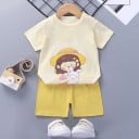 Lasten T-paita ja shortsit L1095 4