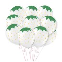 Latexballonger med jordgubbsmotiv 12 st 30 cm Dekorativa ballonger med frukttryck Latexpartydekoration för födelsedagar och fester 3