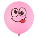 Latexballonger med smileys för barn 10 stycken Dekoration för födelsedagar och barnkalas Glada ansikten Storlek 30 cm Slumptal 2