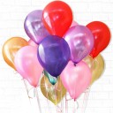 Latexballons 50 Stück für Feiern und Partys Glänzende Oberfläche und Größe ca. 25 cm nach dem Aufblasen Zur Dekoration 25