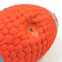 Latexleksak för hund i form av en rugbyboll 9 cm interaktivt tuggleksak för tandrengöring 4