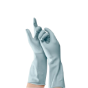 Latexové úklidové rukavice s bavlněnou podšívkou a protiskluzovým povrchem velikost M cca 32,8 cm gumové rukavice na mytí nádobí 2