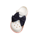 Látková mašle na crocsy velká dekorativní ozdoba na obuv textilní doplněk do děr bot s výrazným uzlem pro úpravu vzhledu 3