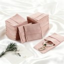 Látkové sáčky na šperky sada 5 ks 6,2x6,2 cm textilní barevné obaly na dárky a drobnosti pro balení šperků a malé předměty 2