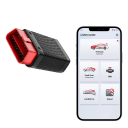 LAUNCH AIOBD Bluetooth OBD2 diagnostická čítačka na autá plná systémová diagnostika 10 OBD funkcií AI asistent čierna s červeným konektorom 3