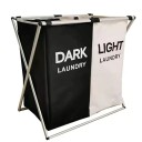 Laundry Basket with Two Compartments 1