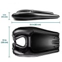 Lavatório portátil inflável para cabelo 60×38×10cm banheira dobrável em PVC para mulheres grávidas, idosos e pacientes, enchimento e esvaziamento 2
