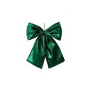 Lazo decorativo navideño 30 x 35 cm Lazo decorativo para puertas e interiores Accesorio navideño festivo para la decoración del hogar en invierno 4