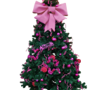 Lazo Navideño 75 x 100 cm Gran Decoración de Terciopelo para la Cima del Árbol y Puertas Frontales Adorno Navideño de Lujo para el Interior 4