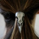 Lazo para el pelo con forma de calavera de pájaro 1