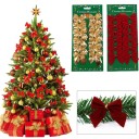 Lazos decorativos navideños - 12 uds. 1