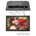 LCD monitor 10,1" HD s reproduktorem a video vstupem BNC HDMI VGA i AV Rozlišení 1024 x 600 Bezpečnostní i počítačový displej do auta i CCTV 2