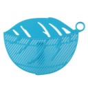 Leaf-Shaped Strainer for the Edge of Pots and Bowls Plastic Helper for Draining Water When Rinsing Rice and Legumes Size 14.5 x 10.5 cm 2