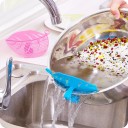 Leaf-Shaped Strainer for the Edge of Pots and Bowls Plastic Helper for Draining Water When Rinsing Rice and Legumes Size 14.5 x 10.5 cm 6