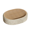 Leagăn oval pentru zgâriat pentru pisici 41 x 31 x 10 cm Material țesut din sisal Zgârie-dulap rezistent cu leagăn Leagăn relaxant 2