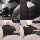 Leather Armrest for Mazda CX-3 and Mazda 2 Skyactiv with USB Sliding Armrest with Storage Box Artificial Leather Easy Installation Car 2