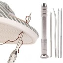 Leather Awl Set with 5 Stainless Steel Needles Hand Tool for Shoe, Leather and Upholstery Repairs Needles up to 7.8 cm 1