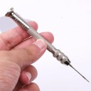 Leather Awl Set with 5 Stainless Steel Needles Hand Tool for Shoe, Leather and Upholstery Repairs Needles up to 7.8 cm 3