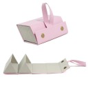 Leather Folding Case for 2 Glasses 16.1 x 6.2 cm Hard Glasses Case Compact Travel Case Glasses Organiser 3