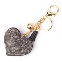 Leather Keyring Heart J3500 16