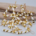 Lecca-lecca di Natale in plastica 10 pz 5