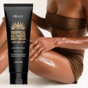 Leche autobronceadora para el cuerpo y la cara Bronceado más rápido y profundo 100 g Con aceite de coco, aloe vera y vitamina C Para todo tipo de piel 2