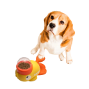 Leckerli-Spender für Hunde und Katzen 24 x 12 cm Plastischer Spender in Entenform mit Aktivierungstaste 4