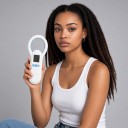 Lecteur de puces pour animaux Fonkan FS20 USB Mémoire 500 enregistrements FDX-B et EMID ISO 11784/85 Écran 3,66 cm Blanc Pour chiens et chats 4