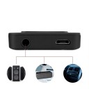 Lecteur MP3 MP4 noir avec Bluetooth 4.0, radio FM, enregistreur, livres électroniques, prise en charge d'une carte mémoire jusqu’à 128 Go, mini 3