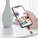 Lector de tarjetas Micro SD 3 en 1 para teléfono con conector Lightning y ordenador con USB Velocidad de transferencia 480 Mbps Dimensiones 6