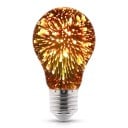 LED 3D Edison izzó A60 E27 Tűzijáték effektus 102 x 60 mm 220 V 50/60 Hz Ezüstözött üveg Aranysárga fény Lámpákhoz és világítótestekhez 1
