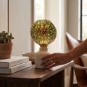 LED 3D Edison izzó G125 E27 Tűzijáték hatás 165 x 125 mm 220 V 50/60 Hz Ezüstözött üveg Többszínes minta Lámpákhoz és világítótestekhez 5
