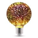 LED 3D Edison izzó G95 E27 Tűzijáték hatás 130 x 95 mm 220 V 50/60 Hz Ezüstözött üveg Több színű minta Lámpákhoz és világítótestekhez 1