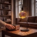 LED 3D Edison izzó G95 E27 Tűzijáték hatás 130 x 95 mm 220 V 50/60 Hz Ezüstözött üveg Több színű minta Lámpákhoz és világítótestekhez 4
