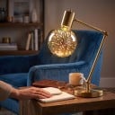 LED 3D Edison izzó G95 E27 Tűzijáték hatás 130 x 95 mm 220 V 50/60 Hz Ezüstözött üveg Több színű minta Lámpákhoz és világítótestekhez 6