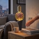 LED 3D Edison λάμπα G95 E27 Εφέ πυροτεχνημάτων 130 x 95 mm 220 V 50/60 Hz Ασημένιο γυαλί Πολύχρωμο μοτίβο Για λάμπες και φωτιστικά 5
