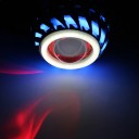 LED Angel Eye Motorcycle Headlight 6