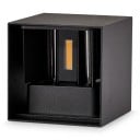 LED aplice 12 W Protecție IP65 Cub 10 x 10 x 10 cm Corp din aluminiu Iluminare sus și jos Lumină caldă 3000 K Pentru fațadă și intrare 2