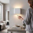 LED aplice 6 W Dublă cap cu iluminare în sus și în jos Grad de protecție IP65 Dimensiuni 11,5 x 9 cm Corp din aluminiu Alb cald 3000 K Pentru fațadă 6