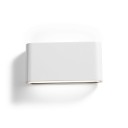 LED Applique da Parete 12 W Doppia Testa Illuminazione Verso L'Alto e Verso Il Basso Grado di Protezione IP65 Dimensioni 17,3 x 9 cm Corpo in Alluminio Bianco Naturale 4000 K Per Facciata 2